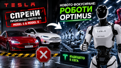 Tesla спира Model S и Model X, за да произвежда роботи
